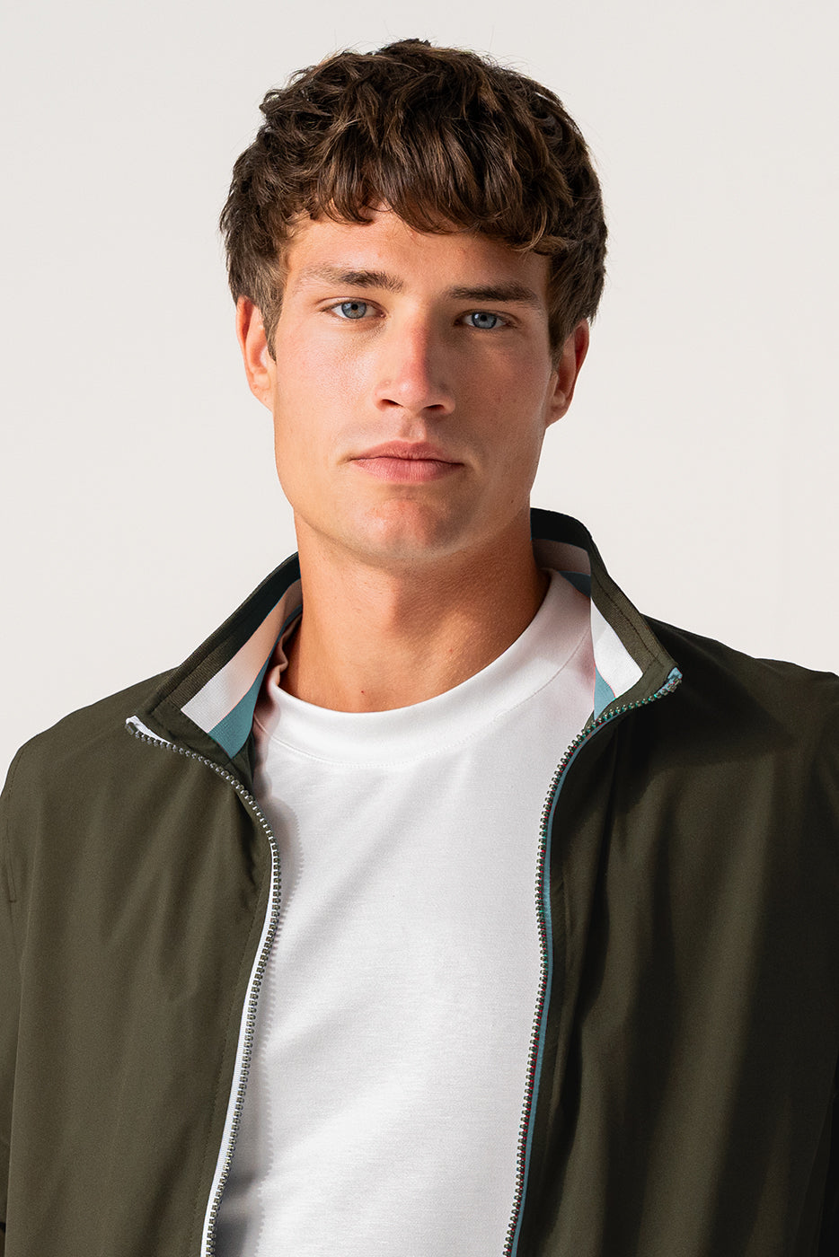 Chaqueta bomber hombre color caqui