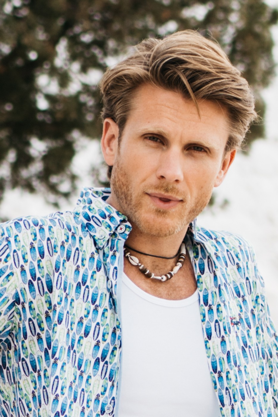 Camisa tablas surf regular fit