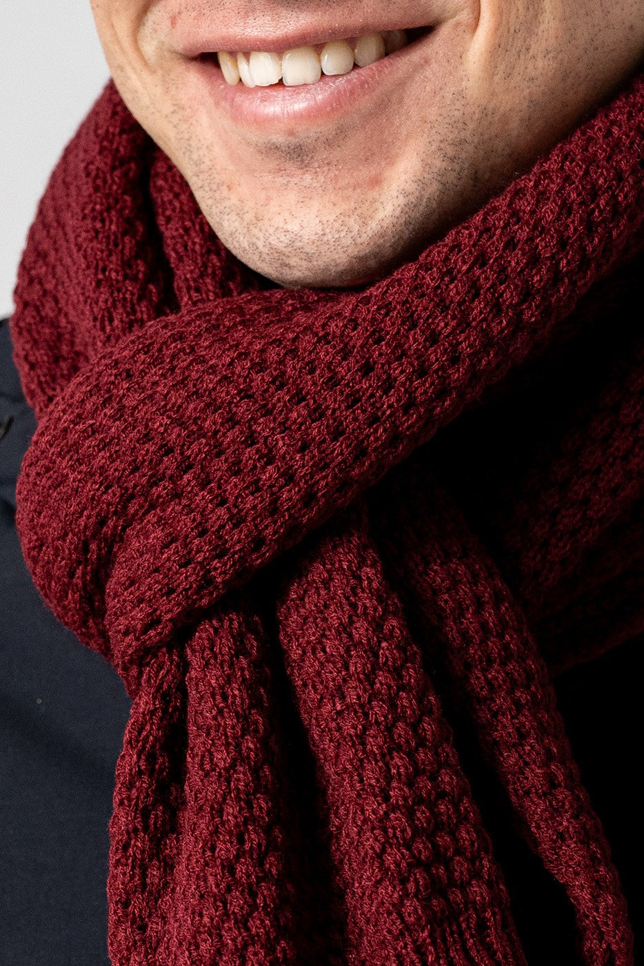 Bufanda punto granate