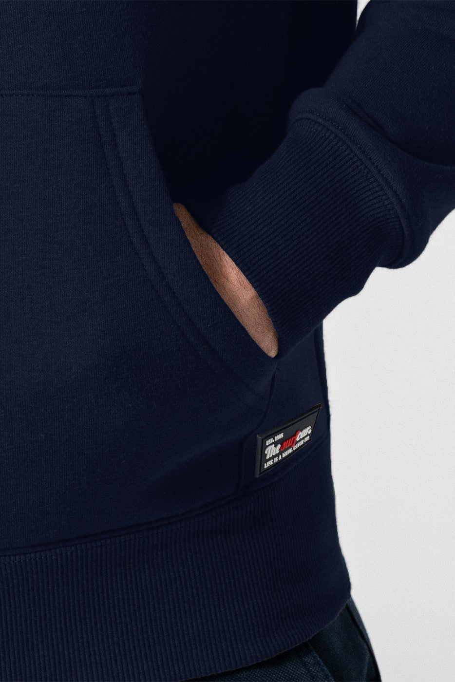 Sudadera de cremallera con capucha gris