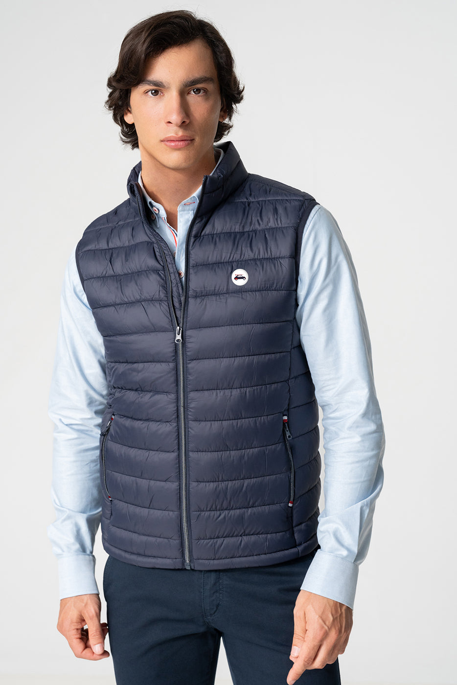 Chaleco acolchado hombre en color marino